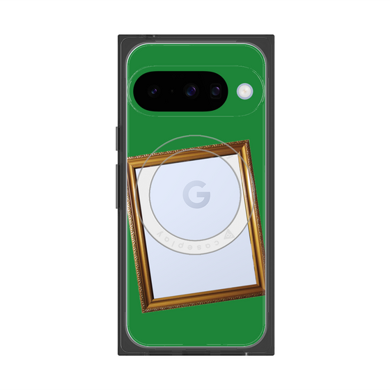 Premium Square Case with Pixelsnap［ Photo Frame - Green ］