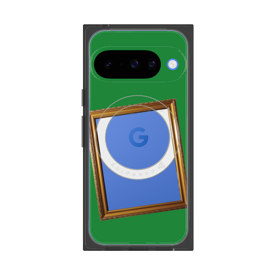 Premium Square Case with Pixelsnap［ Photo Frame - Green ］