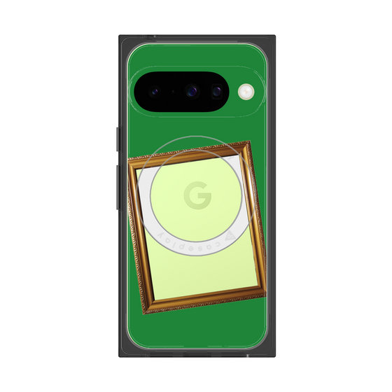 Premium Square Case with Pixelsnap［ Photo Frame - Green ］