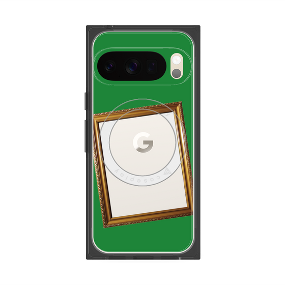 Premium Square Case with Pixelsnap［ Photo Frame - Green ］