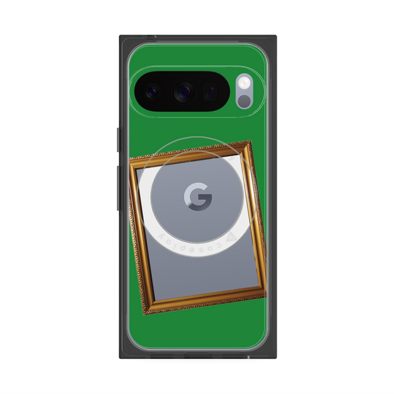 Premium Square Case with Pixelsnap［ Photo Frame - Green ］