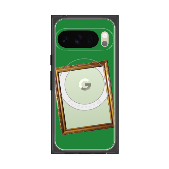 Premium Square Case with Pixelsnap［ Photo Frame - Green ］