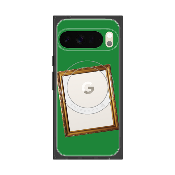 Premium Square Case with Pixelsnap［ Photo Frame - Green ］