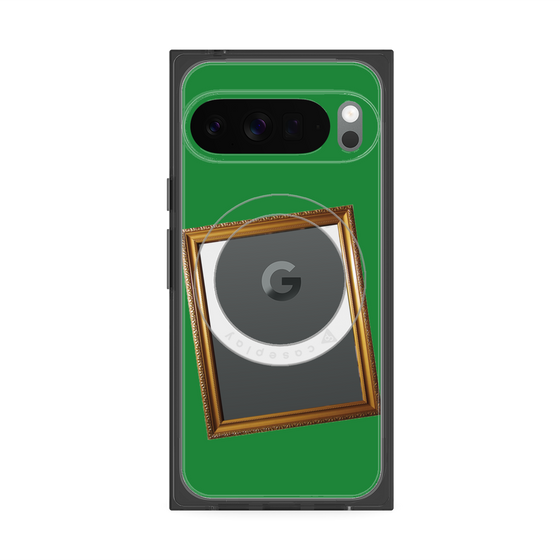 Premium Square Case with Pixelsnap［ Photo Frame - Green ］