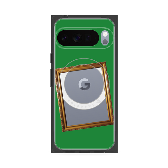 Premium Square Case with Pixelsnap［ Photo Frame - Green ］