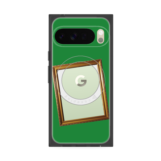 Premium Square Case with Pixelsnap［ Photo Frame - Green ］