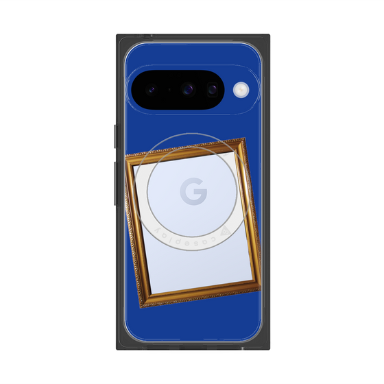 Premium Square Case with Pixelsnap［ Photo Frame - Blue ］