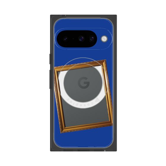 Premium Square Case with Pixelsnap［ Photo Frame - Blue ］