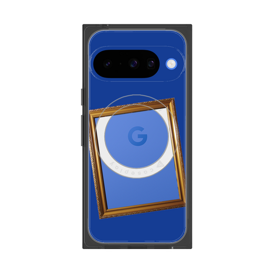 Premium Square Case with Pixelsnap［ Photo Frame - Blue ］