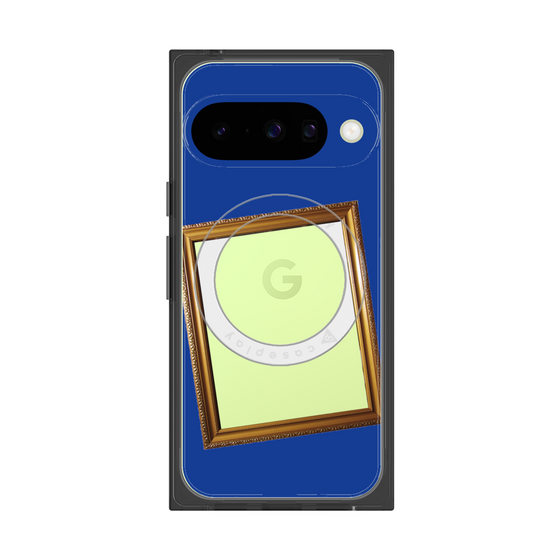 Premium Square Case with Pixelsnap［ Photo Frame - Blue ］