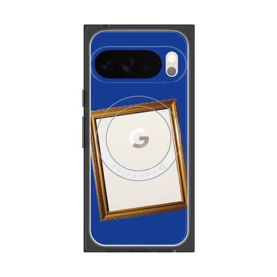 Premium Square Case with Pixelsnap［ Photo Frame - Blue ］