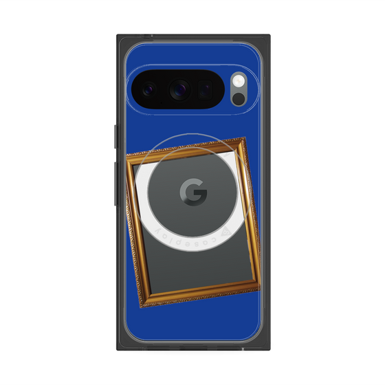 Premium Square Case with Pixelsnap［ Photo Frame - Blue ］