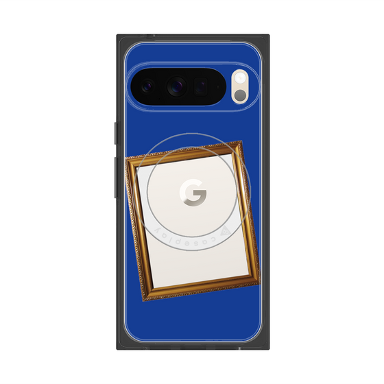 Premium Square Case with Pixelsnap［ Photo Frame - Blue ］