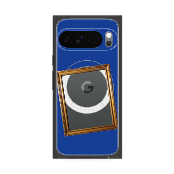 Premium Square Case with Pixelsnap［ Photo Frame - Blue ］