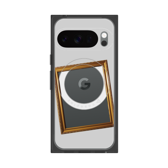 Premium Square Case with Pixelsnap［ Photo Frame - Light Gray ］