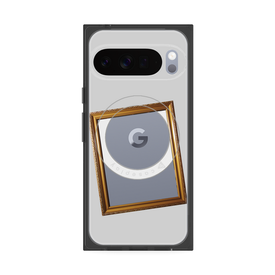 Premium Square Case with Pixelsnap［ Photo Frame - Light Gray ］