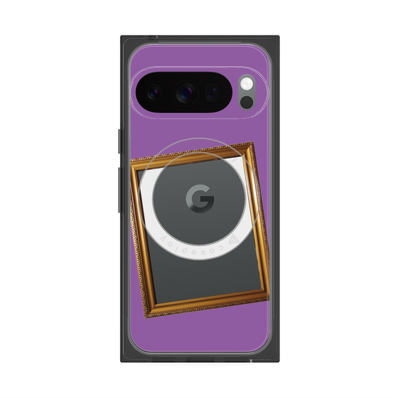 Premium Square Case with Pixelsnap［ Photo Frame - Purple ］