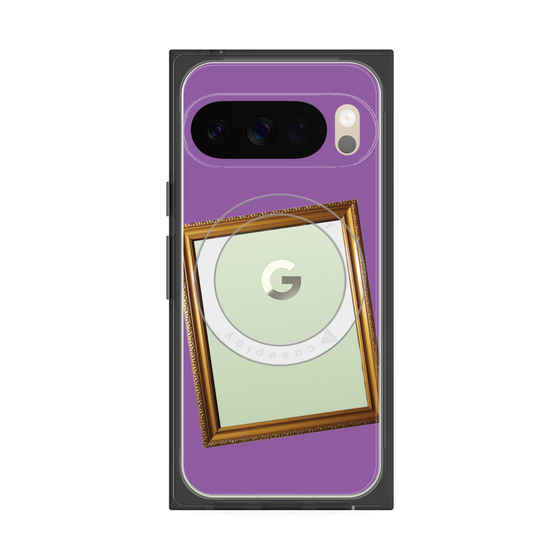 Premium Square Case with Pixelsnap［ Photo Frame - Purple ］