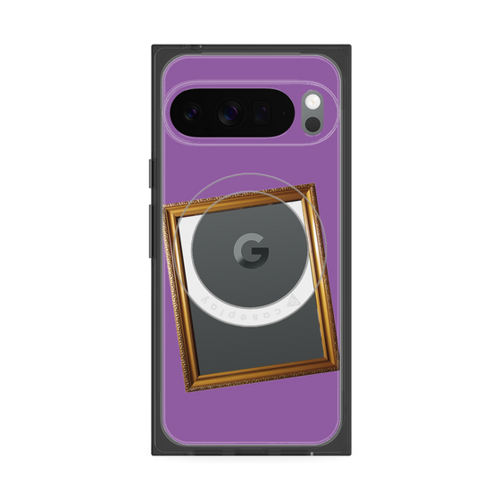 Premium Square Case with Pixelsnap［ Photo Frame - Purple ］