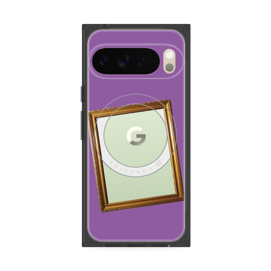 Premium Square Case with Pixelsnap［ Photo Frame - Purple ］