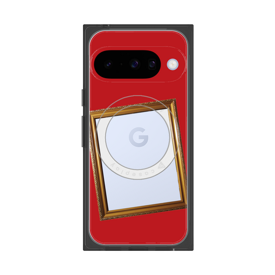 Premium Square Case with Pixelsnap［ Photo Frame - Red ］