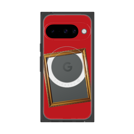 Premium Square Case with Pixelsnap［ Photo Frame - Red ］