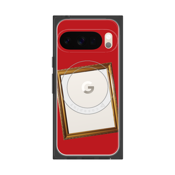 Premium Square Case with Pixelsnap［ Photo Frame - Red ］