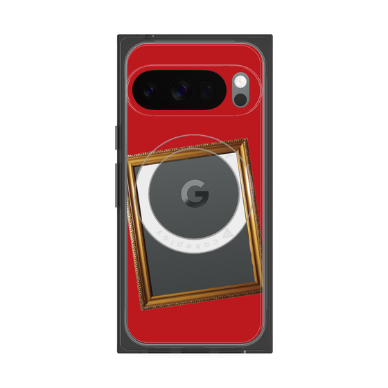 Premium Square Case with Pixelsnap［ Photo Frame - Red ］