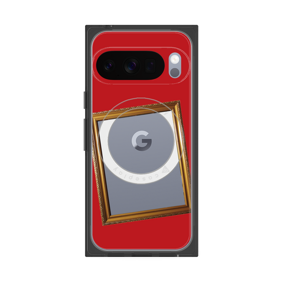 Premium Square Case with Pixelsnap［ Photo Frame - Red ］