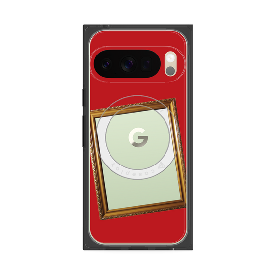 Premium Square Case with Pixelsnap［ Photo Frame - Red ］