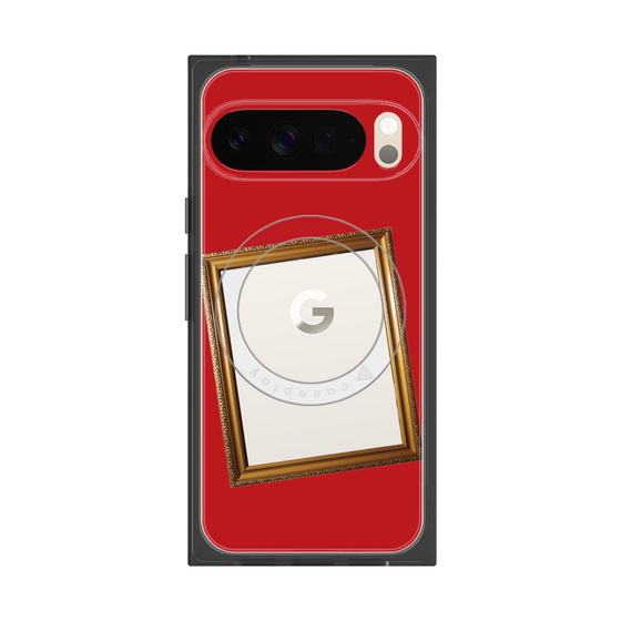 Premium Square Case with Pixelsnap［ Photo Frame - Red ］