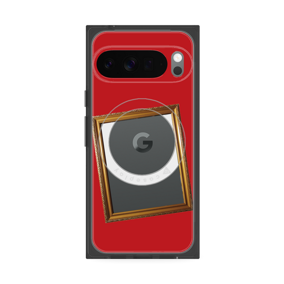 Premium Square Case with Pixelsnap［ Photo Frame - Red ］