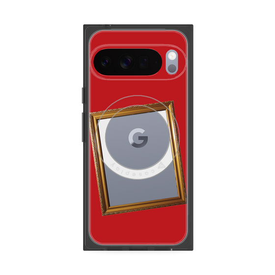 Premium Square Case with Pixelsnap［ Photo Frame - Red ］