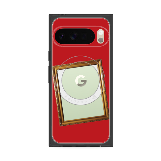 Premium Square Case with Pixelsnap［ Photo Frame - Red ］