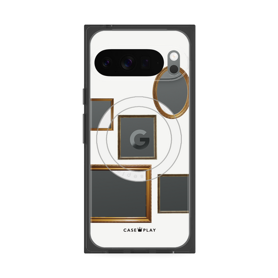 Premium Square Case with Pixelsnap［ Photo Frames - White ］