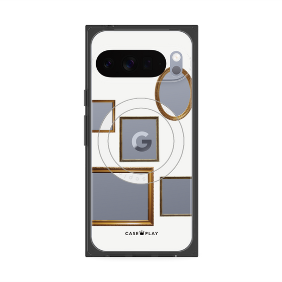 Premium Square Case with Pixelsnap［ Photo Frames - White ］