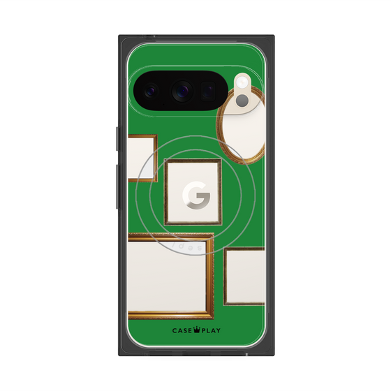 Premium Square Case with Pixelsnap［ Photo Frames - Green ］