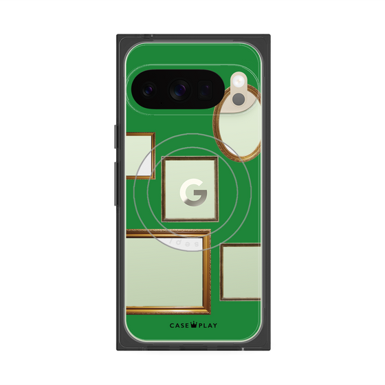 Premium Square Case with Pixelsnap［ Photo Frames - Green ］