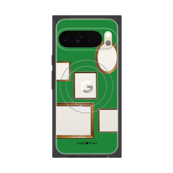 Premium Square Case with Pixelsnap［ Photo Frames - Green ］