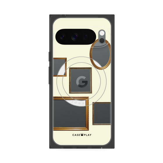 Premium Square Case with Pixelsnap［ Photo Frames - Ivory ］