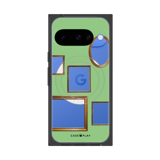 Premium Square Case with Pixelsnap［ Photo Frames - Light Green ］