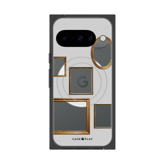 Premium Square Case with Pixelsnap［ Photo Frames - Light Gray ］