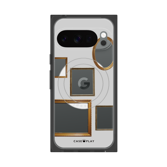 Premium Square Case with Pixelsnap［ Photo Frames - Light Gray ］