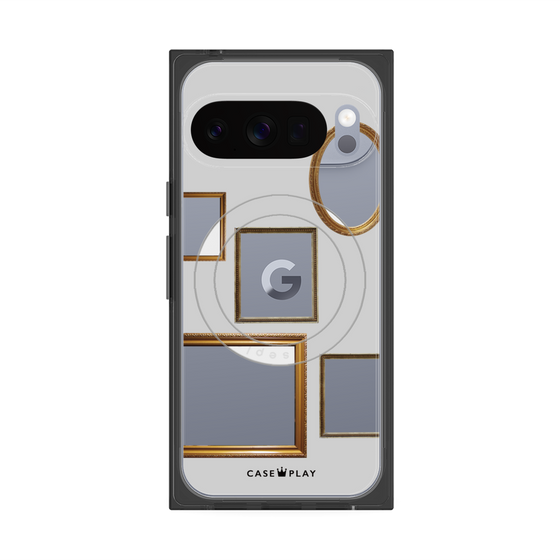 Premium Square Case with Pixelsnap［ Photo Frames - Light Gray ］