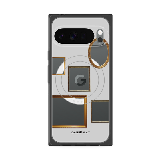 Premium Square Case with Pixelsnap［ Photo Frames - Light Gray ］