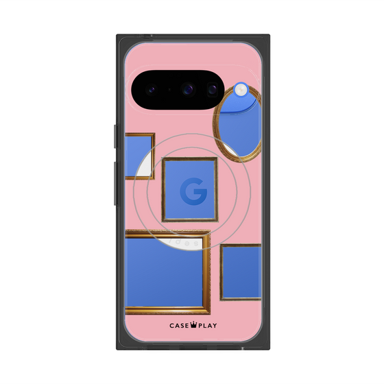 Premium Square Case with Pixelsnap［ Photo Frames - Pink ］