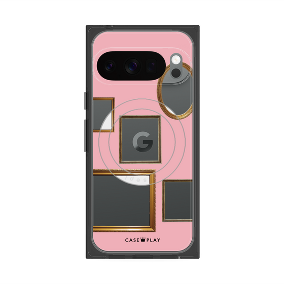 Premium Square Case with Pixelsnap［ Photo Frames - Pink ］