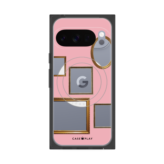 Premium Square Case with Pixelsnap［ Photo Frames - Pink ］