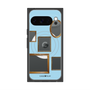 Premium Square Case with Pixelsnap［ Photo Frames - Light Blue ］