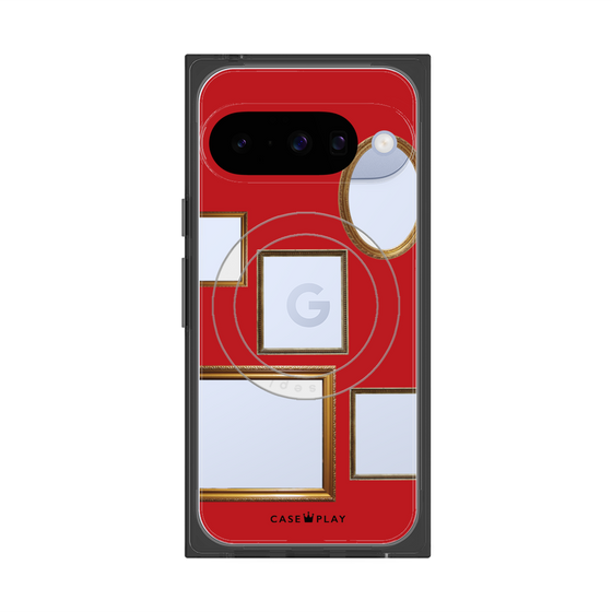 Premium Square Case with Pixelsnap［ Photo Frames - Red ］